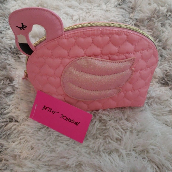 Betsey Johnson Handbags - ▪Betsey Johnson▪ Pink Flamingo Makeup Bag